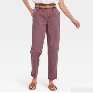 Universal Thread High-Rise Paper Bag Waist Tapered Pants